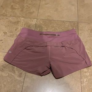 lululemon speed up shorts size 6